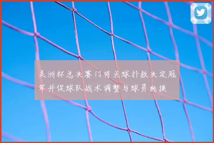 美洲杯总决赛门将点球扑救决定冠军并促球队战术调整与球员轮换